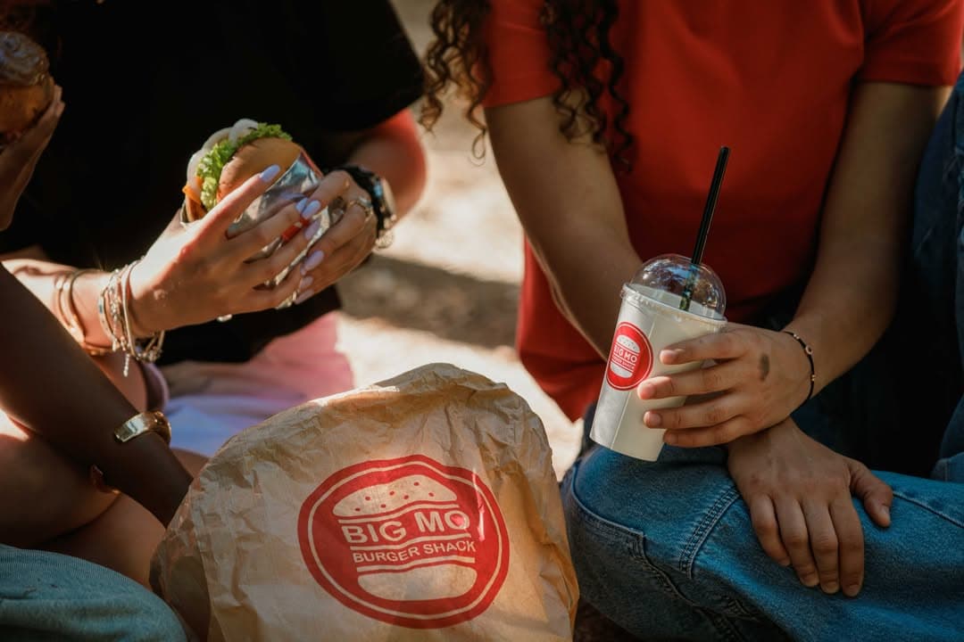 A moment captured inside the BIG MO burger shack