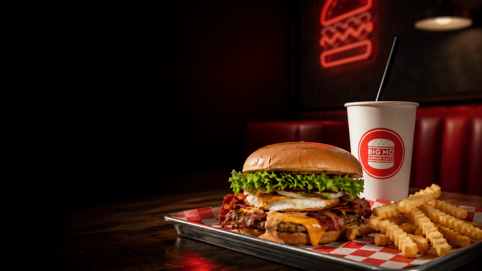 BIG MO signature smash burger